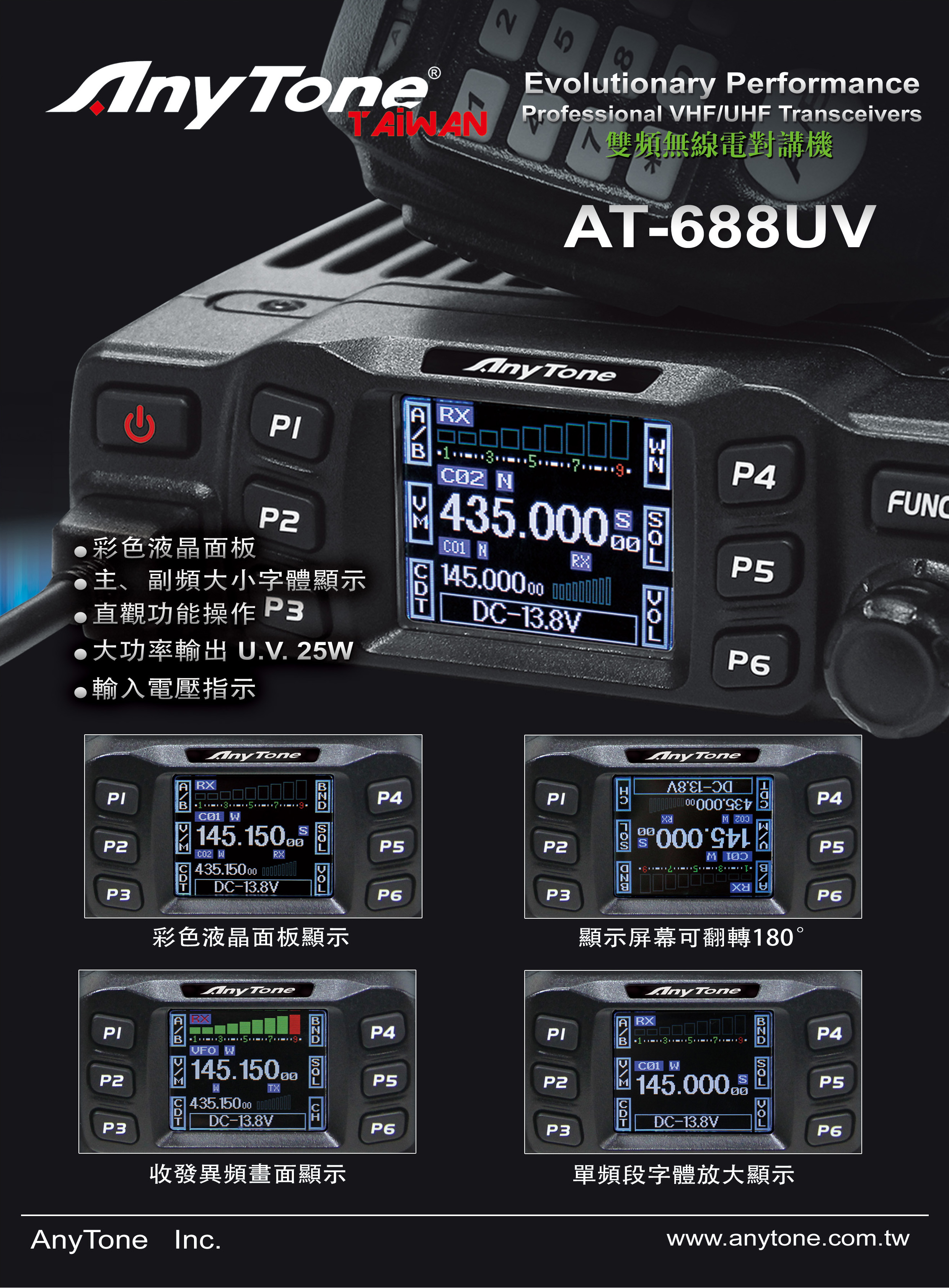 車用無線電對講機 AT-688UV